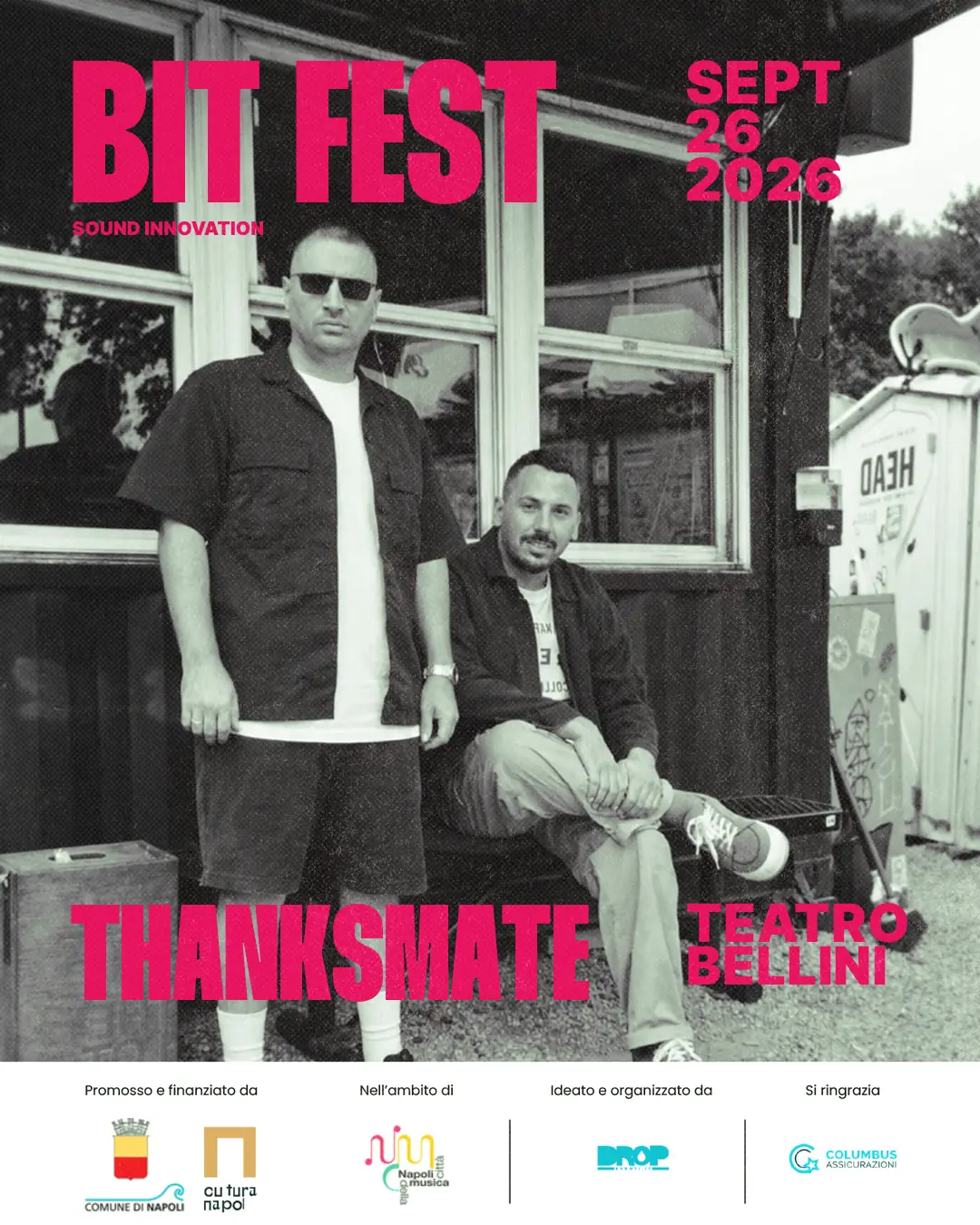 Thanksmate — sabato 26 settembre, ore 24:00, Teatro Bellini